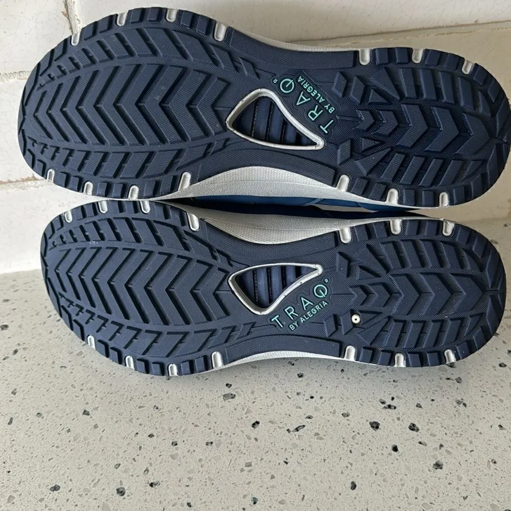 TRAQ by ALEGRIA Cynch Indigo Textile Comfortable Walking Shoes Men’s Size 41